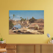 Uitzicht van Medinet Gr-Fayoum Canvas Afdruk (Insitu (Woonkamer))