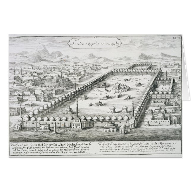 Uitzicht van Mekka, van "Entwurf einer histischen  (Voorkant Horizontaal)