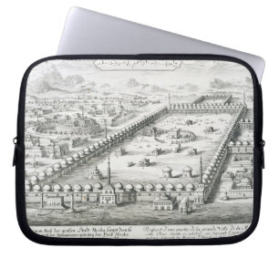 Uitzicht van Mekka, van "Entwurf einer histischen Laptop Sleeve