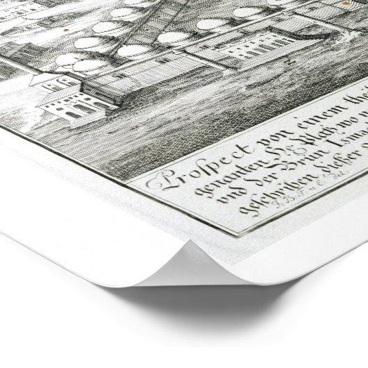 Uitzicht van Mekka, van "Entwurf einer histischen  Poster (Hoek)