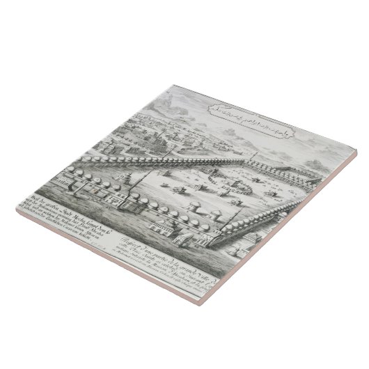 Uitzicht van Mekka, van "Entwurf einer histischen  Tegeltje (Zijkant)