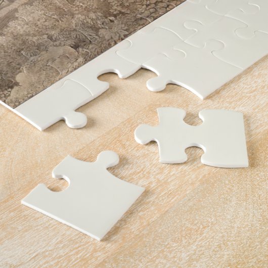 Uitzicht van Messina Harbour - Louis Francois Cass Legpuzzel (Zijkant)