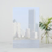 Uitzicht van Miami Skyline Briefpapier (Staand voorkant)
