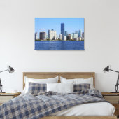 Uitzicht van Miami Skyline Canvas Afdruk (Insitu (Slaapkamer))