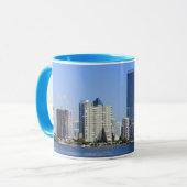Uitzicht van Miami Skyline Mok (Voorkant links)