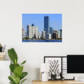 Uitzicht van Miami Skyline Poster (Thuiskantoor)