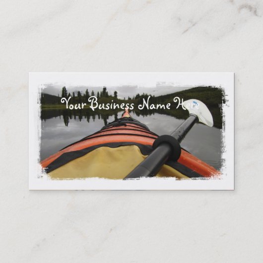 Uitzicht van mijn Kayak Visitekaartje (Voorkant)