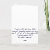 Uitzicht van Mijn Venster Kaart (Achterkant)