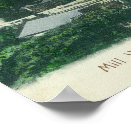 Uitzicht van Mill Valley-Mill Valley, CA Poster (Hoek)