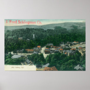 Uitzicht van Mill Valley-Mill Valley, CA Poster