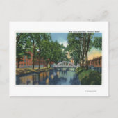 Uitzicht van Mills langs het Kanaal Briefkaart (Voorkant)