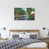 Uitzicht van Mills langs het Kanaal Canvas Afdruk (Insitu (Slaapkamer))