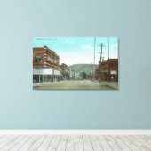 Uitzicht van Miners Street Yerka, CA Canvas Afdruk (Insitu (Houten vloer))