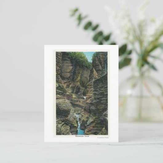 Uitzicht van Minnehaha Gorge Briefkaart (Staand voorkant)