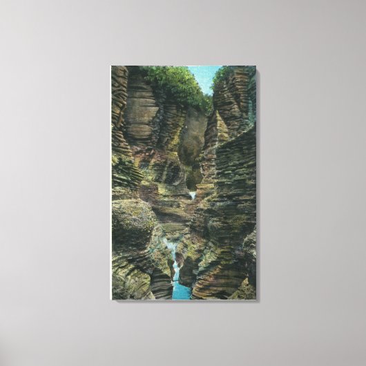 Uitzicht van Minnehaha Gorge Canvas Afdruk (Voorkant)