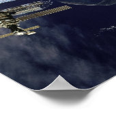 Uitzicht van Mir Space Station van Shuttle Atlanti Poster (Hoek)