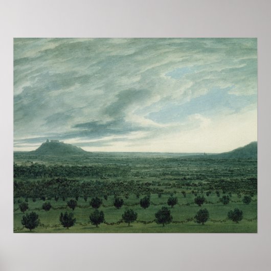 Uitzicht van Mirabella, c.1782 Poster (Voorkant)