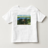 Uitzicht van Mirror Lake en Mirror Lake Inn Kinder Shirts (Voorkant)