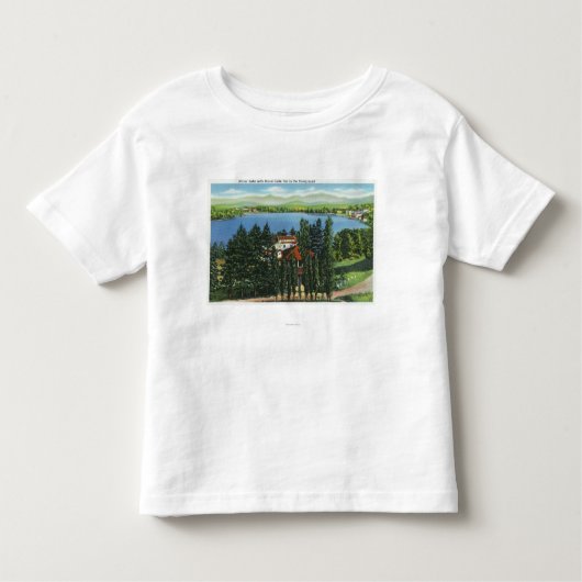 Uitzicht van Mirror Lake en Mirror Lake Inn Kinder Shirts (Voorkant)