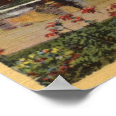 Uitzicht van missie, Memory Garden, Serra Statue Poster (Hoek)