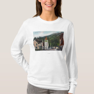 Uitzicht van Mission Street, Ketchikan, AK T-shirt