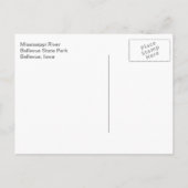 Uitzicht van Mississippi, Bellevue State Park, Iow Briefkaart (Achterkant)