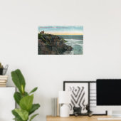 Uitzicht van Mohegan Bluffs and Southeast Poster (Thuiskantoor)