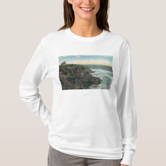 Uitzicht van Mohegan Bluffs and Southeast T-shirt (Voorkant)