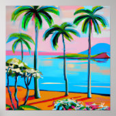 Uitzicht van Mokuauia - poster en digitale afdruk (Voorkant)