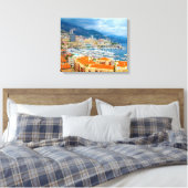 Uitzicht van Monaco Canvas Afdruk (Insitu (Slaapkamer))