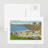 Uitzicht van Monhegan Island, Beach Scene Briefkaart (Voorkant / Achterkant)