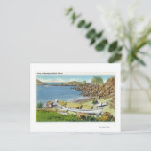 Uitzicht van Monhegan Island, Beach Scene Briefkaart (Staand voorkant)