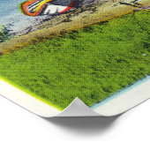 Uitzicht van Monhegan Island, Beach Scene Poster (Hoek)