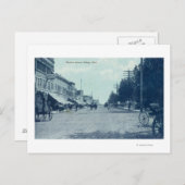 Uitzicht van Montana AvenueBillings, MT Briefkaart (Voorkant / Achterkant)