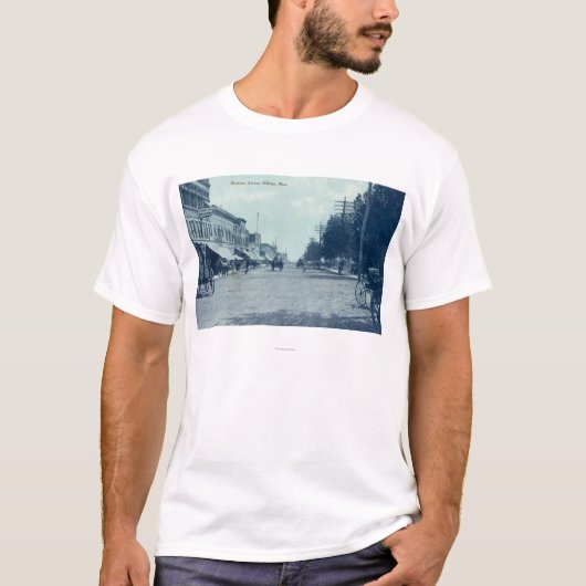 Uitzicht van Montana AvenueBillings, MT T-shirt (Voorkant)