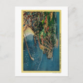 Uitzicht van Monterey en Presido Briefkaart (Voorkant)