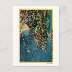 Uitzicht van Monterey en Presido Briefkaart