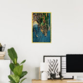 Uitzicht van Monterey en Presido Poster (Thuiskantoor)