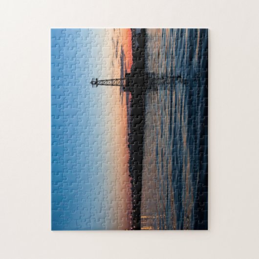 Uitzicht van Montevideo in Dawn, Uruguay Legpuzzel (Verticaal)