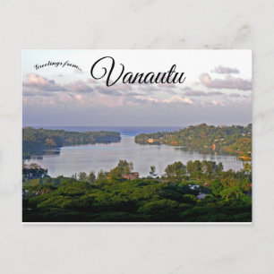Uitzicht van Montmartre Port Vila Vanuatu Briefkaart