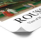 Uitzicht van Montsouris Park de Kiosk Henri Rousse Poster (Hoek)