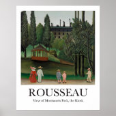 Uitzicht van Montsouris Park de Kiosk Henri Rousse Poster (Voorkant)