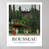 Uitzicht van Montsouris Park de Kiosk Henri Rousse Poster (Voorkant)