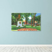 Uitzicht van Monument in Wisner Park Canvas Afdruk (Insitu (Houten vloer))