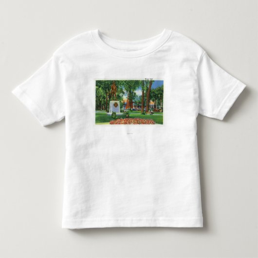 Uitzicht van Monument in Wisner Park Kinder Shirts (Voorkant)