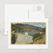 Uitzicht van Morris San Gabriel Dam Briefkaart (Voorkant / Achterkant)