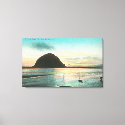 Uitzicht van Morrow Rock en de Bay Canvas Afdruk (Voorkant)