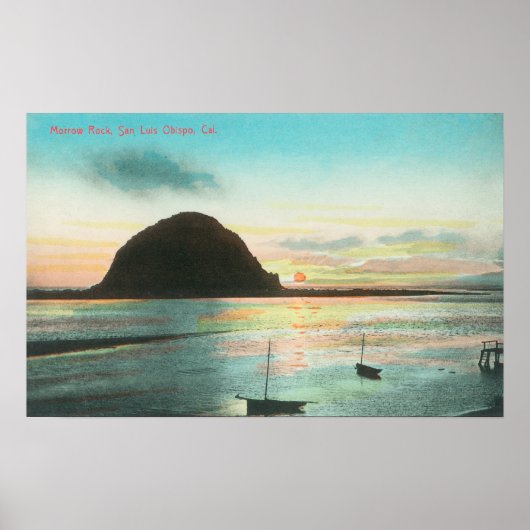 Uitzicht van Morrow Rock en de Bay Poster (Voorkant)