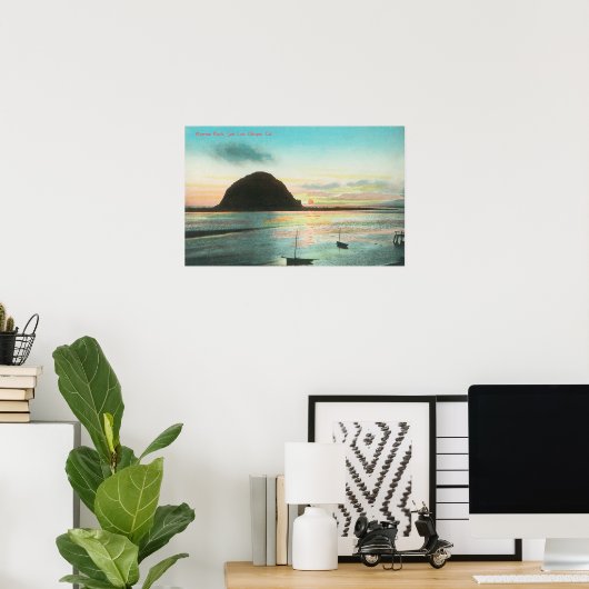 Uitzicht van Morrow Rock en de Bay Poster (Thuiskantoor)