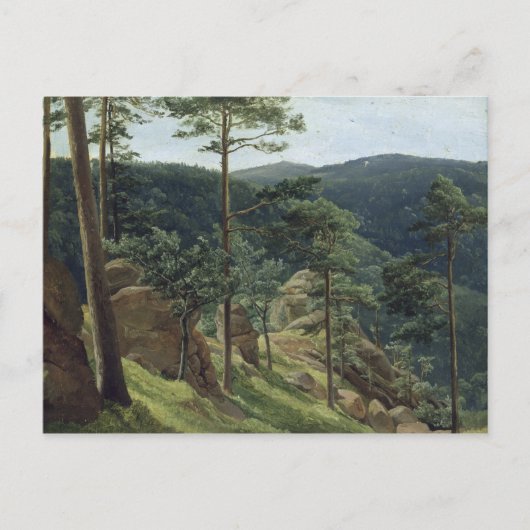 Uitzicht van Mount Brocken, 1829 Briefkaart (Voorkant)